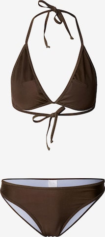 Urban Classics Bikiny – hnědá: přední strana
