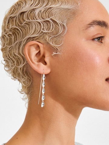 sidabrinė Pilgrim Auskarai 'Eliyah': priekis