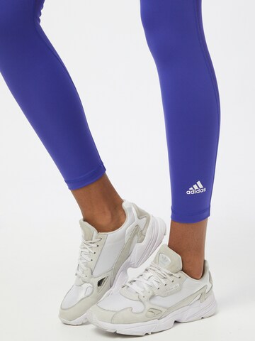 ADIDAS PERFORMANCE Skinny Sporthose in Blau