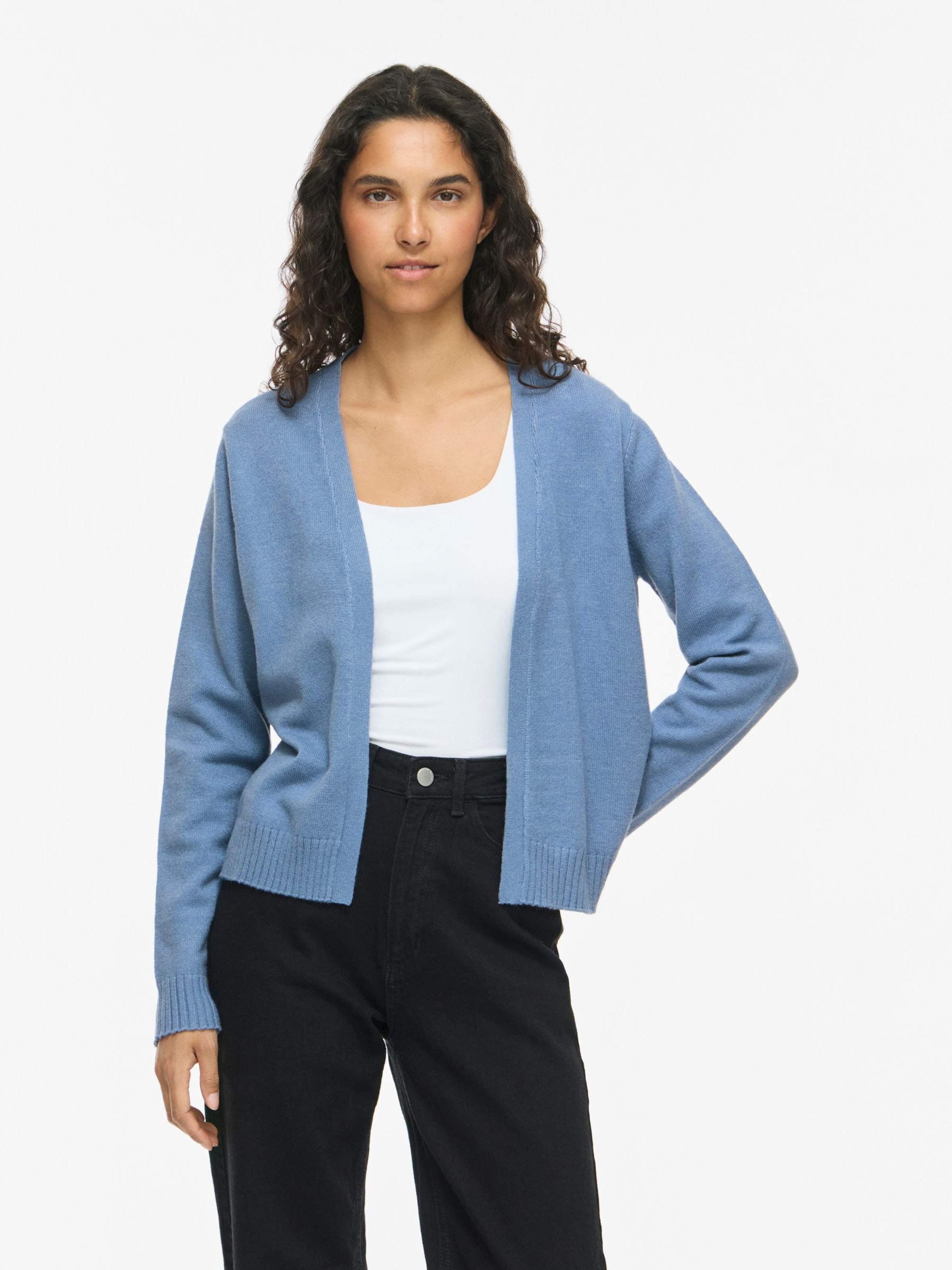Cardigan VILA en bleu : devant
