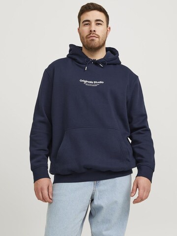 Jack & Jones Plus Sweatshirt 'VESTERBRO' in Blau: predná strana