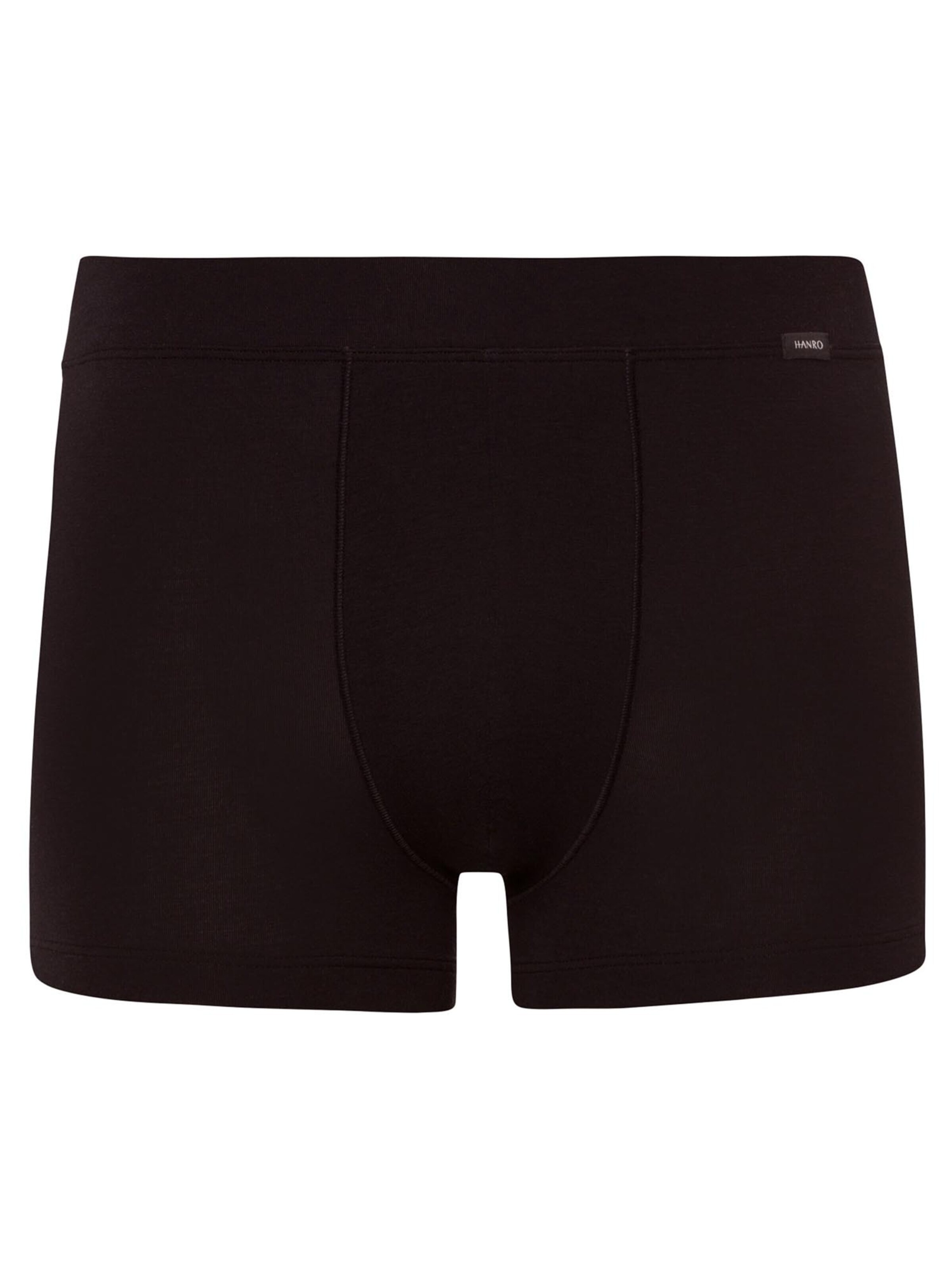 Hanro Boxershorts 'Natural Function'‌‌‌‌‌‌ in Schwarz: Vorderseite