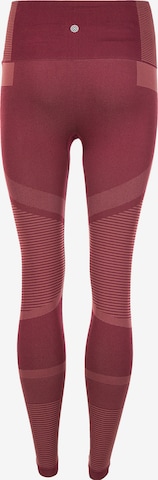 Athlecia Skinny Workout Pants 'SEMARAN SEAMLESS' in Red