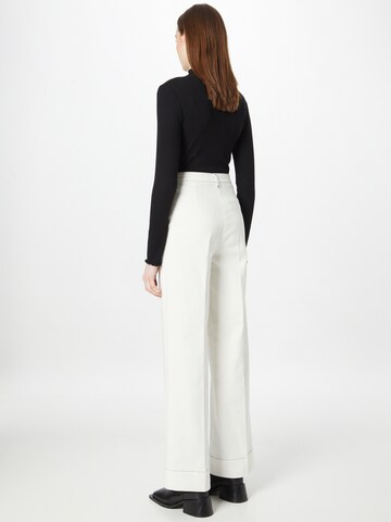 Wide leg Jeans de la s.Oliver BLACK LABEL pe alb