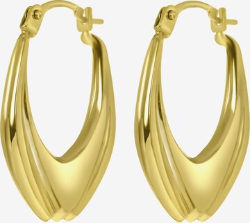 Lucardi Earrings 'Klassisch' in Gold: front