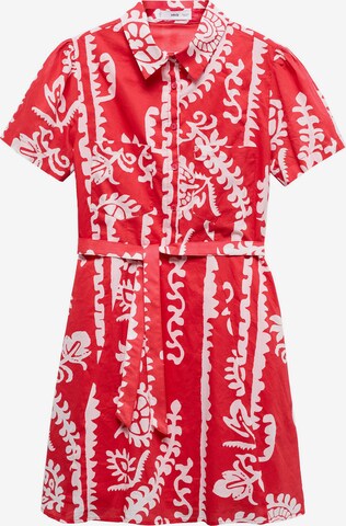 MANGO Košeľové šaty 'Tropez' - Červená: predná strana
