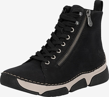 Bottines à lacets Rieker en noir : devant