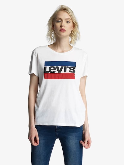 LEVI'S ® T-shirt 'The Perfect Tee' en bleu / rouge / blanc, Vue avec produit