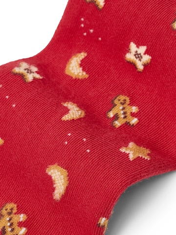 Von Jungfeld Socken 'Festive Icons' in Rot