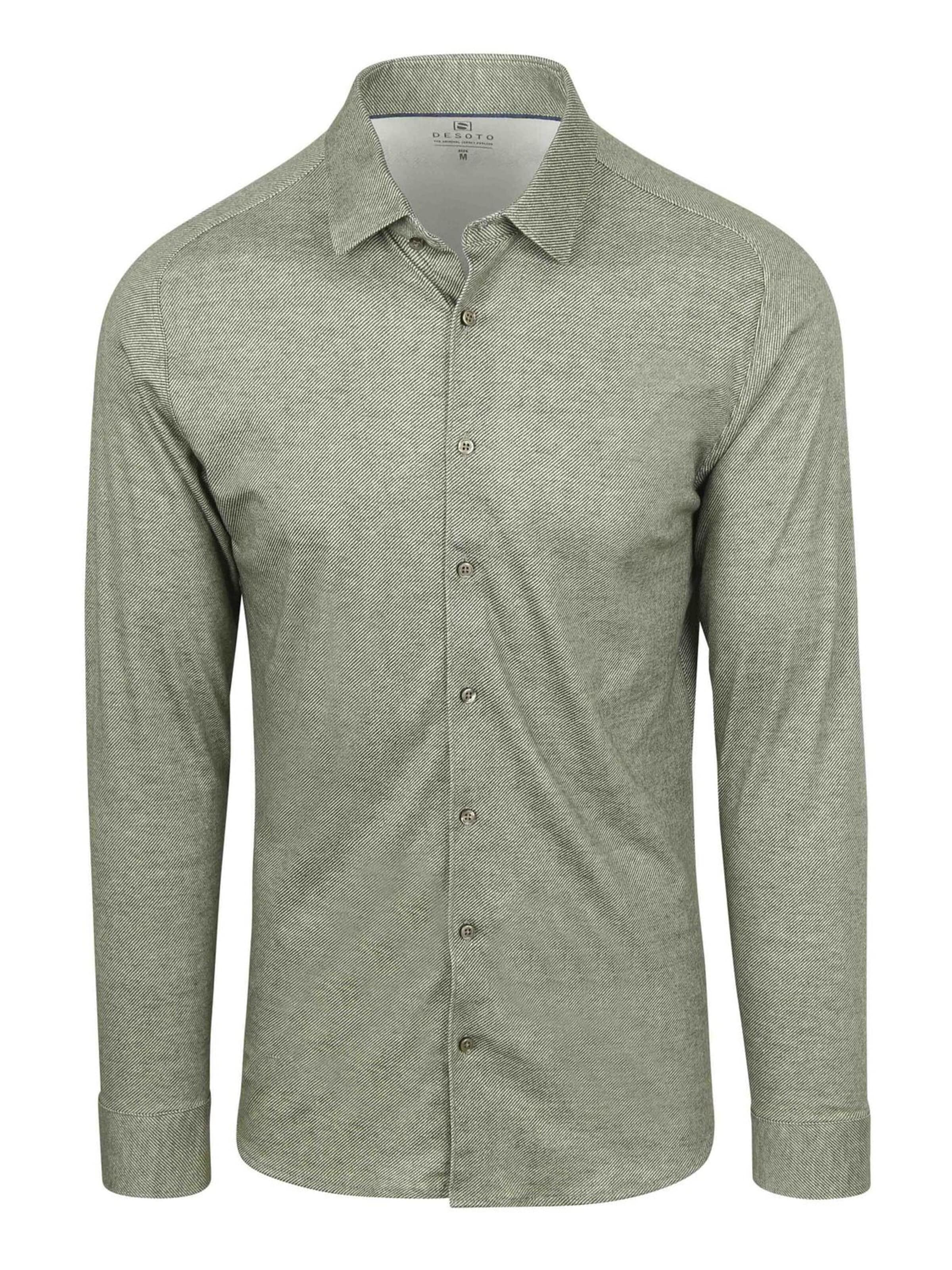 DESOTO Button Up Shirt in Green: front