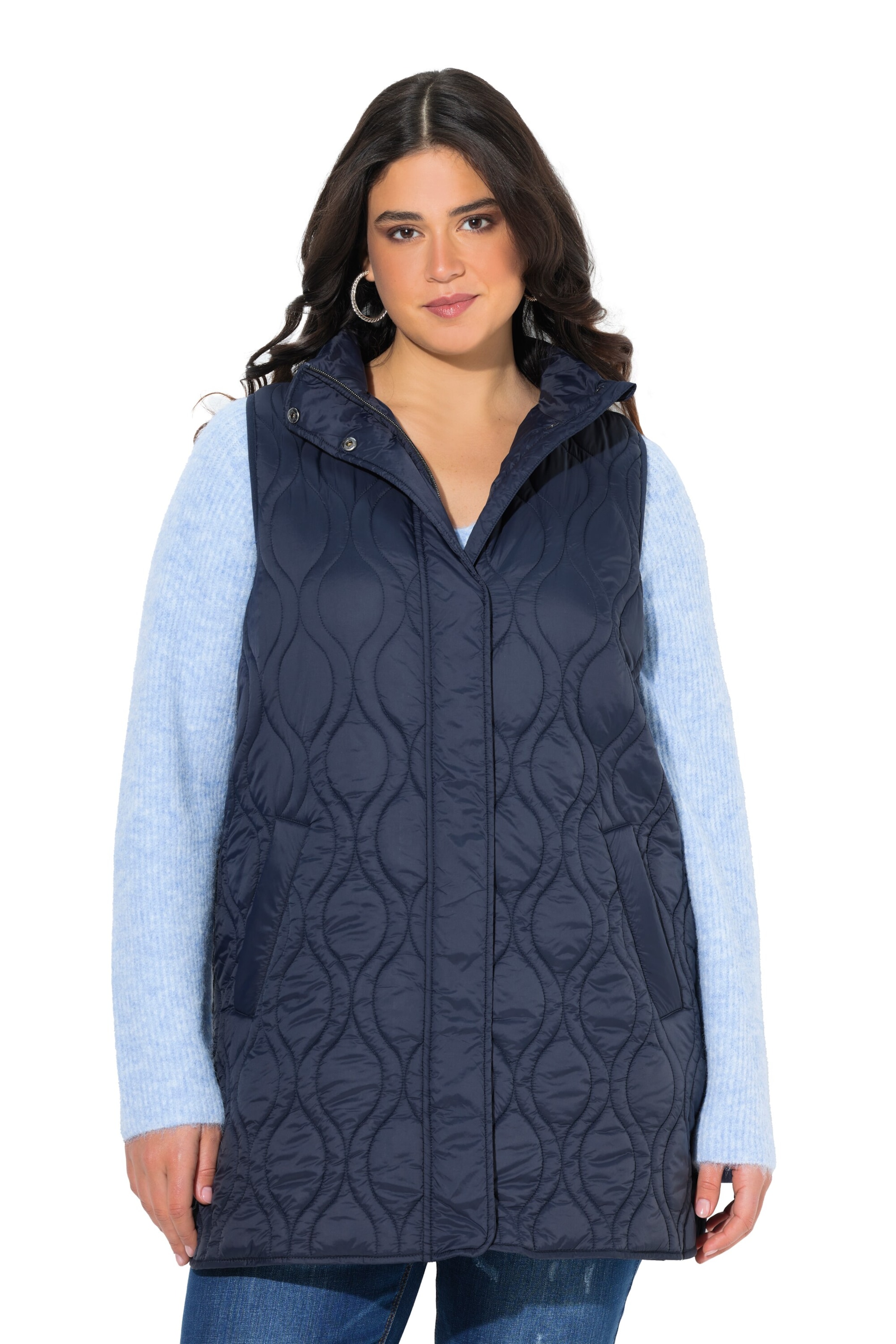 Ulla Popken Vest in Blue: front