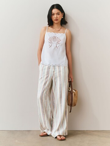 Next Wide leg Broek in Beige: voorkant