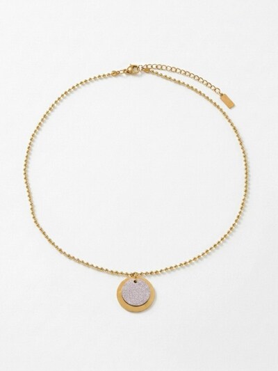 Collana 'LIV Waterproof 18K Gold Plated Duo Tone Necklace – Adjustable Chain & Brushed/Sanded Stainless Steel' in 38 - 44 DNSK Copenhagen di colore oro, Visualizzazione prodotti