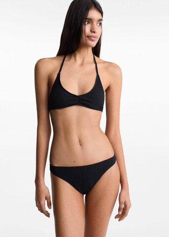 MANGO TEEN Bustier Bikini 'Blacky' in Schwarz: predná strana