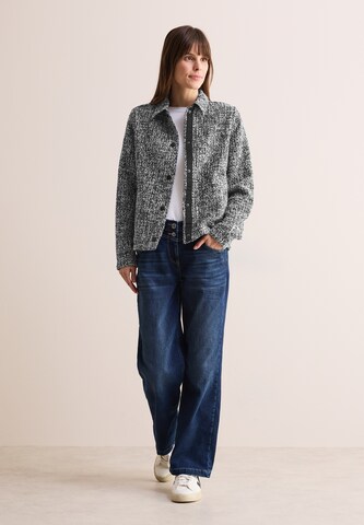 CECIL Boucle Jacke in Schwarz