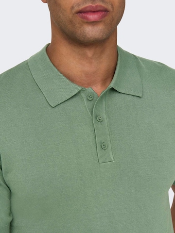 Pull-over Only & Sons en vert