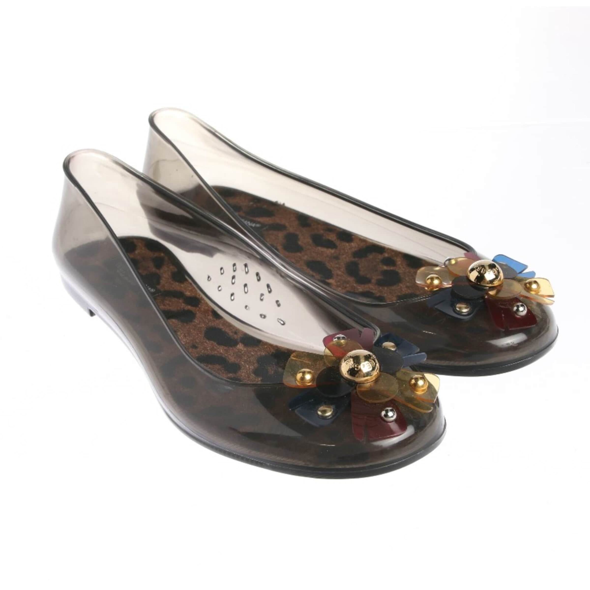 DOLCE & GABBANA Flats & Loafers in 36 in Grey: front