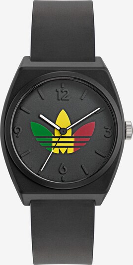ADIDAS ORIGINALS Analoog horloge 'Project Two Grfx' in de kleur Geel / Groen / Rood / Zwart, Productweergave