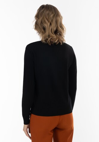 usha BLACK LABEL Knit Cardigan in Black