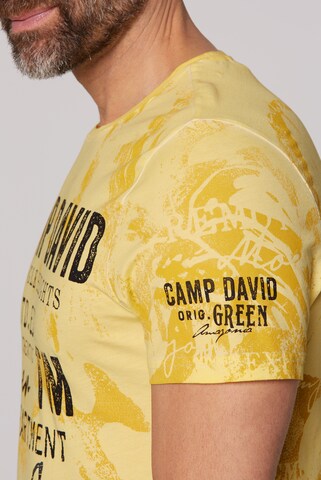 T-Shirt CAMP DAVID en jaune