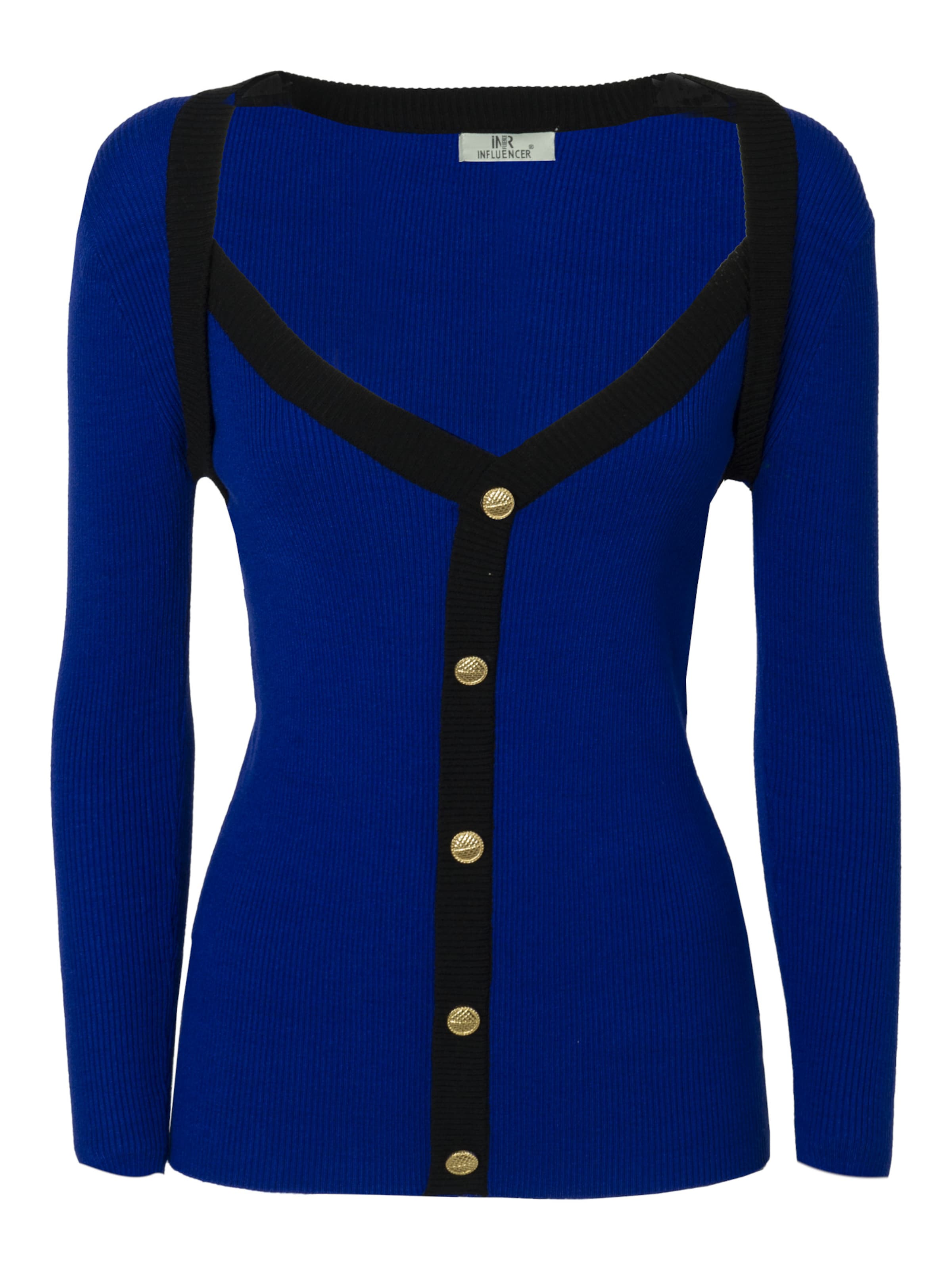 Influencer Pulóver - kék: elől