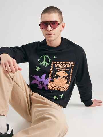 Volcom Sweatshirt 'RYGALSKI' in Black: front