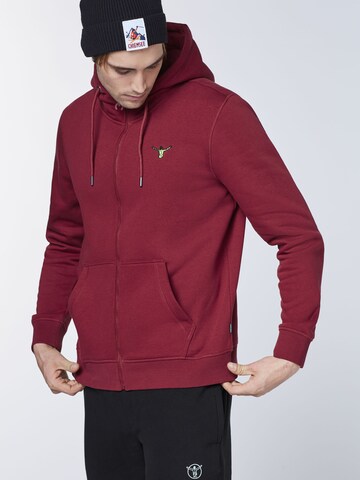 Zip-Up CHIEMSEE ABOUT Dark YOU Hoodie Red in |