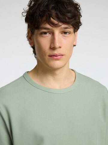 T-Shirt 'SLHJoseph' SELECTED en vert