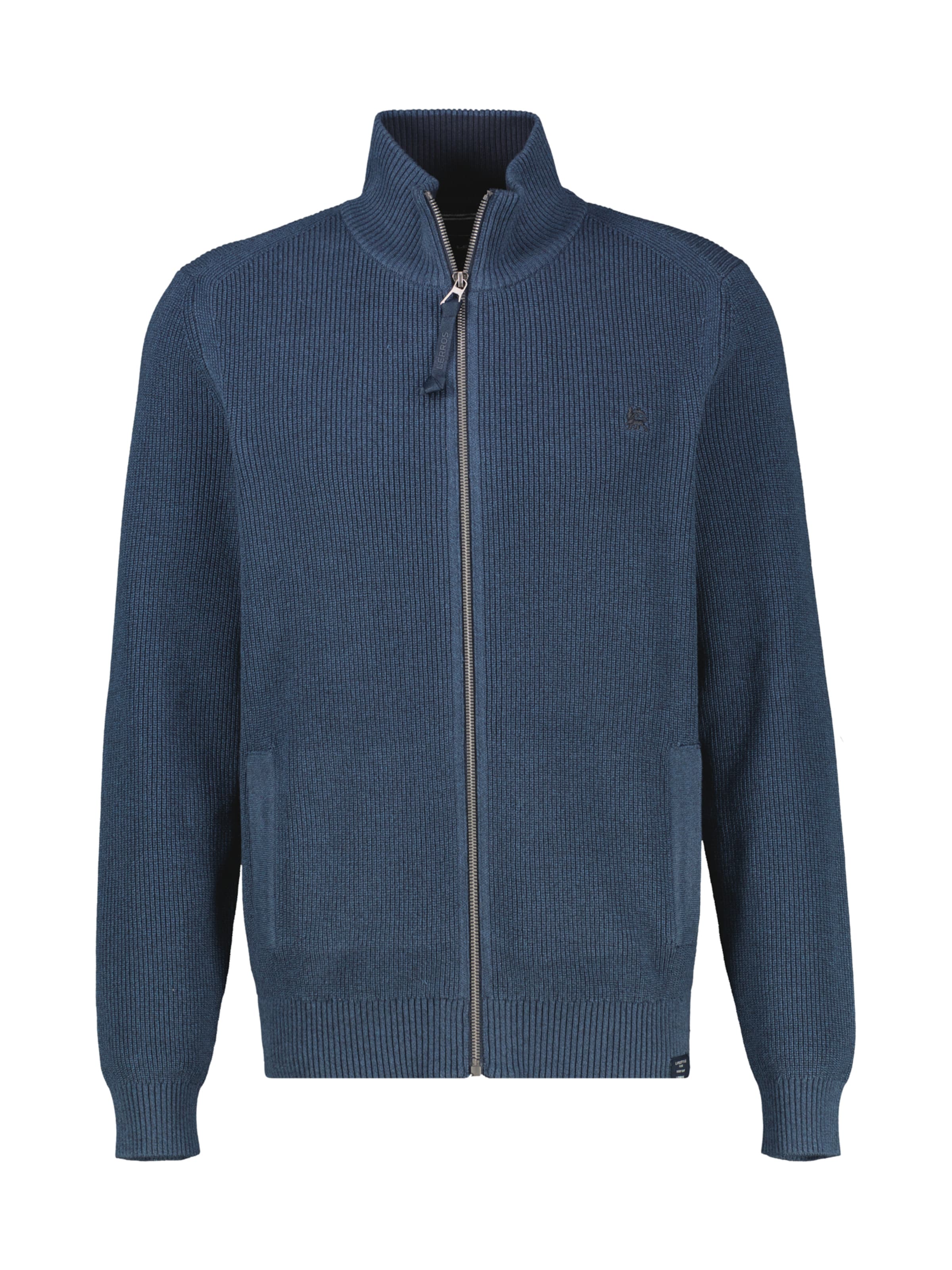 LERROS Gebreid vest in Blauw: voorkant