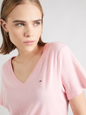 T-shirt Tommy Jeans en rose