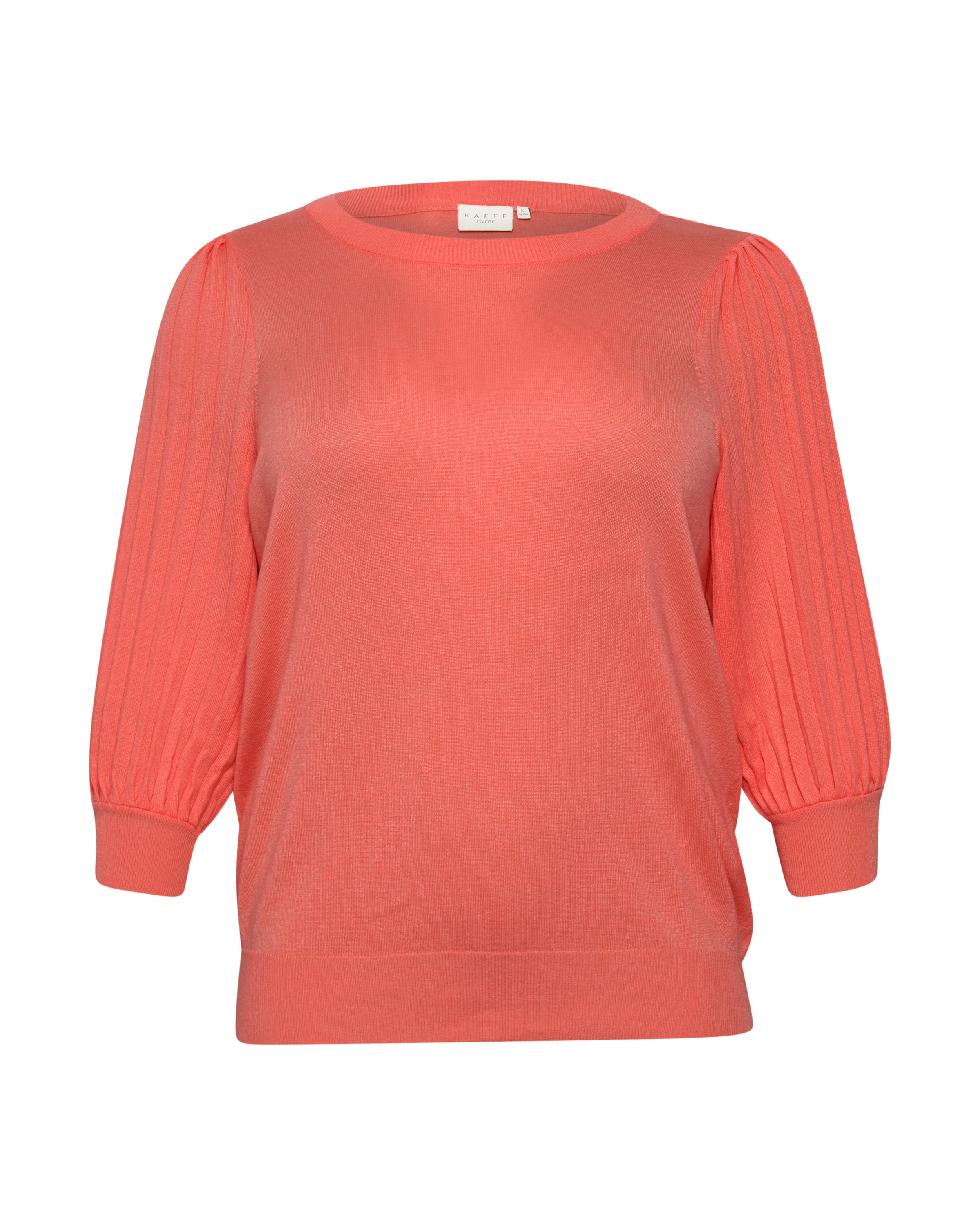 KAFFE CURVE Sweater 'Loni' in Orange: front