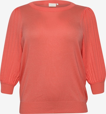 KAFFE CURVE Sweater 'Loni' in Orange: front