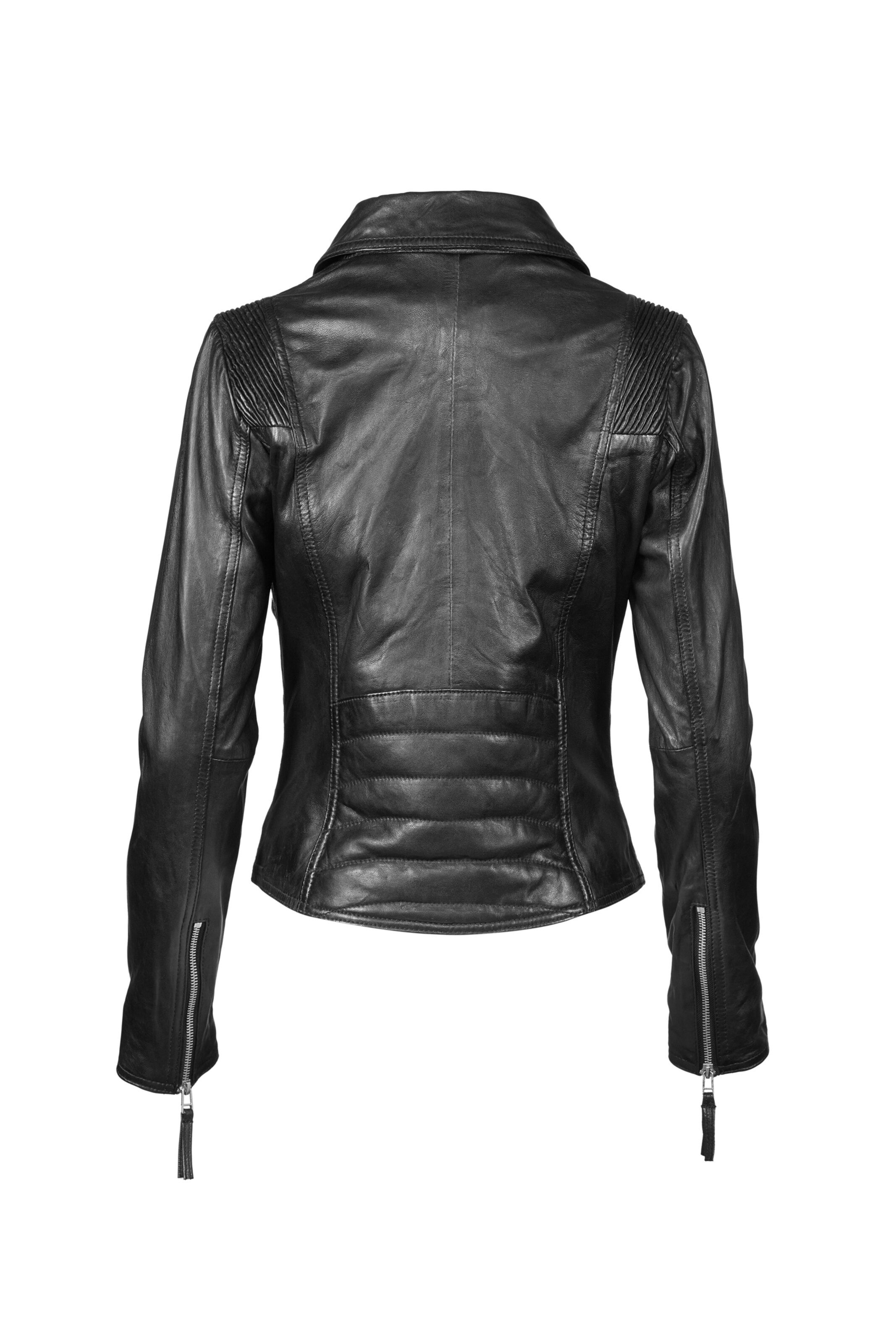 Apple of Eden Lederjacke AOE-129 in Schwarz