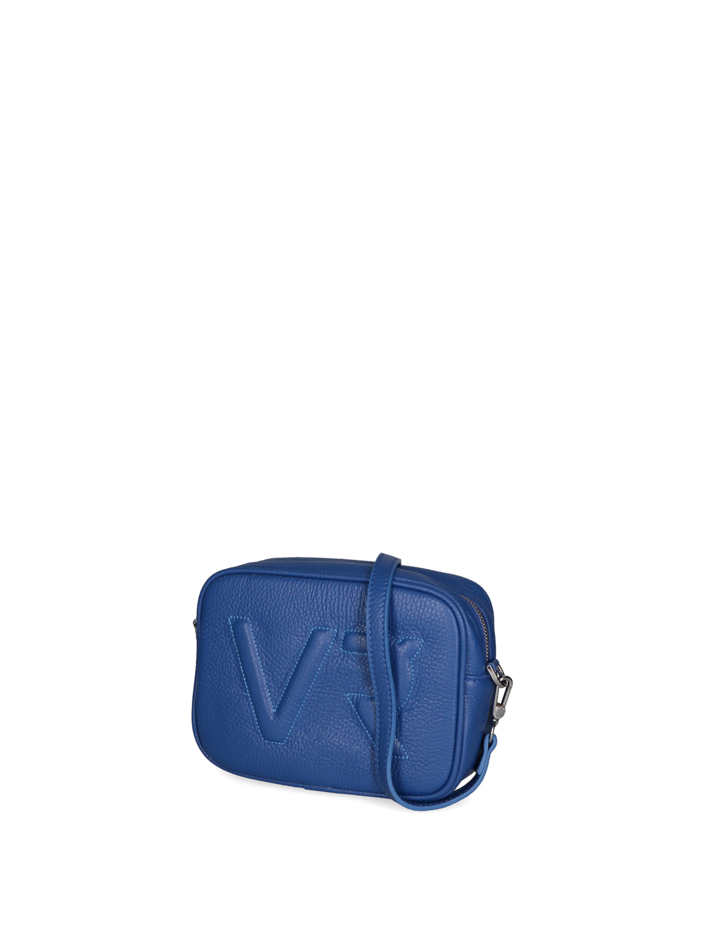 Borsa a tracolla 'Borsa a Tracolla Donna Pelle Virginia Rhinè Zip' di Virginia Rhinè in blu