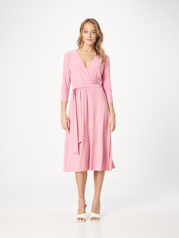 Robe de cocktail Lauren Ralph Lauren en rose : devant