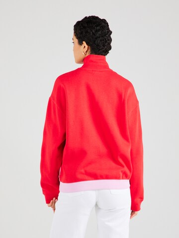 LEVI'S ® Sweatshirt 'Graphic Cb Rue 1/4 Zip' in Red