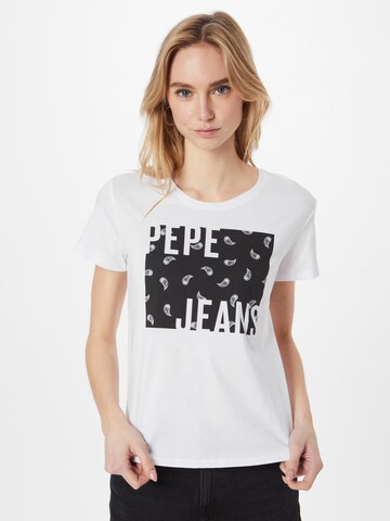 Pepe Jeans Tričko 'LUCIE' – bílá: přední strana