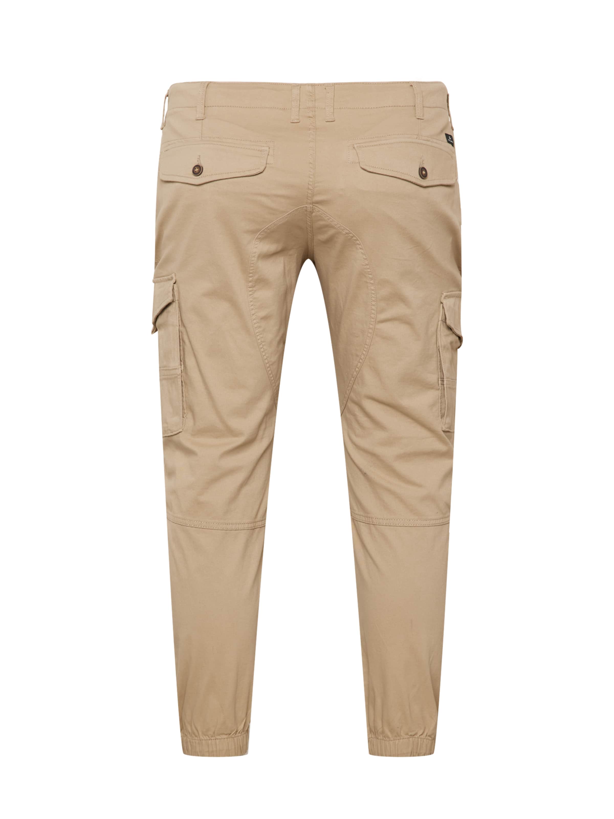 Jack & Jones Plus Tapered Cargo Pants 'Paul' in Beige