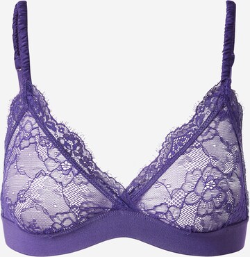 Samsøe Samsøe Triangle Bra 'Saheather' in Blue: front