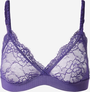 Triangle Soutien-gorge 'Saheather' Samsøe Samsøe en bleu : devant