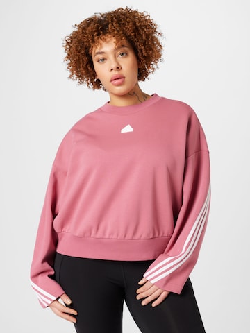 ADIDAS SPORTSWEAR Sportsweatshirt 'Future Icons 3-Stripes ' in Pink: predná strana