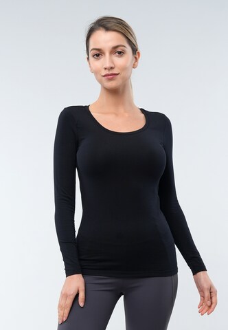 GIORDANO Base Layer in Schwarz: Vorderseite