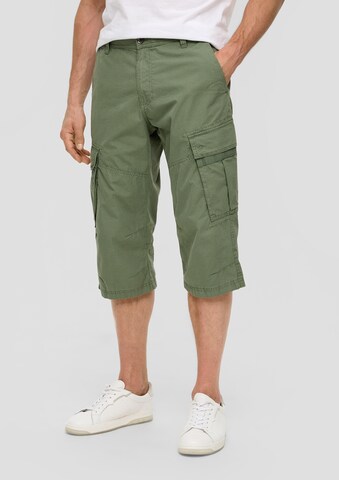 Regular Pantalon cargo s.Oliver en vert : devant