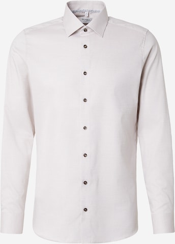 OLYMP Regular Fit Paita 'Level 5' värissä ruskea: etupuoli