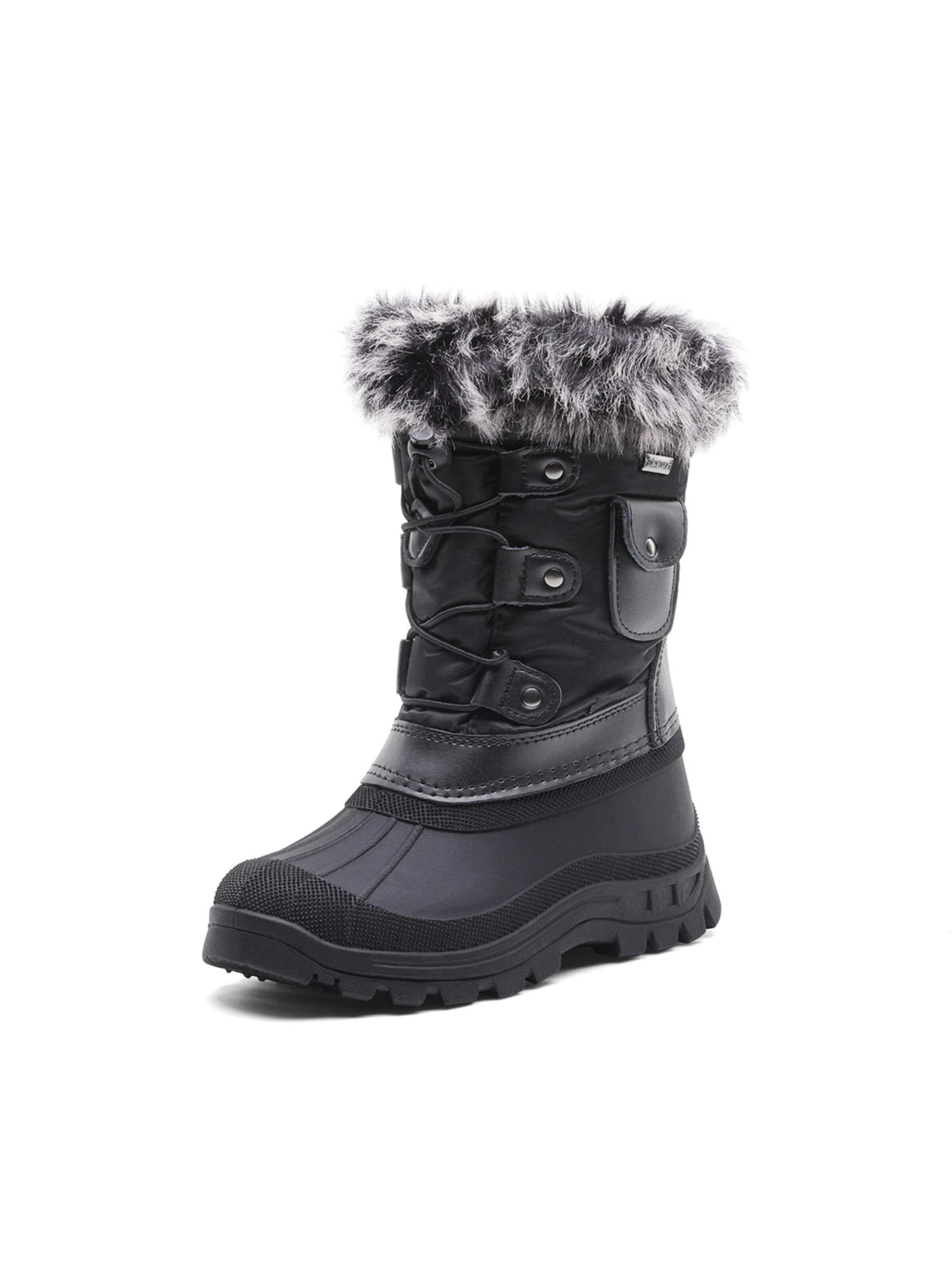 Dream Pairs Stiefel 'DREAM PAIRS Jungen Mädchen Schneestiefel Fashion Schnürstiefel'‌‌‌‌‌‌‌ in 32 in schwarz, Produktansicht