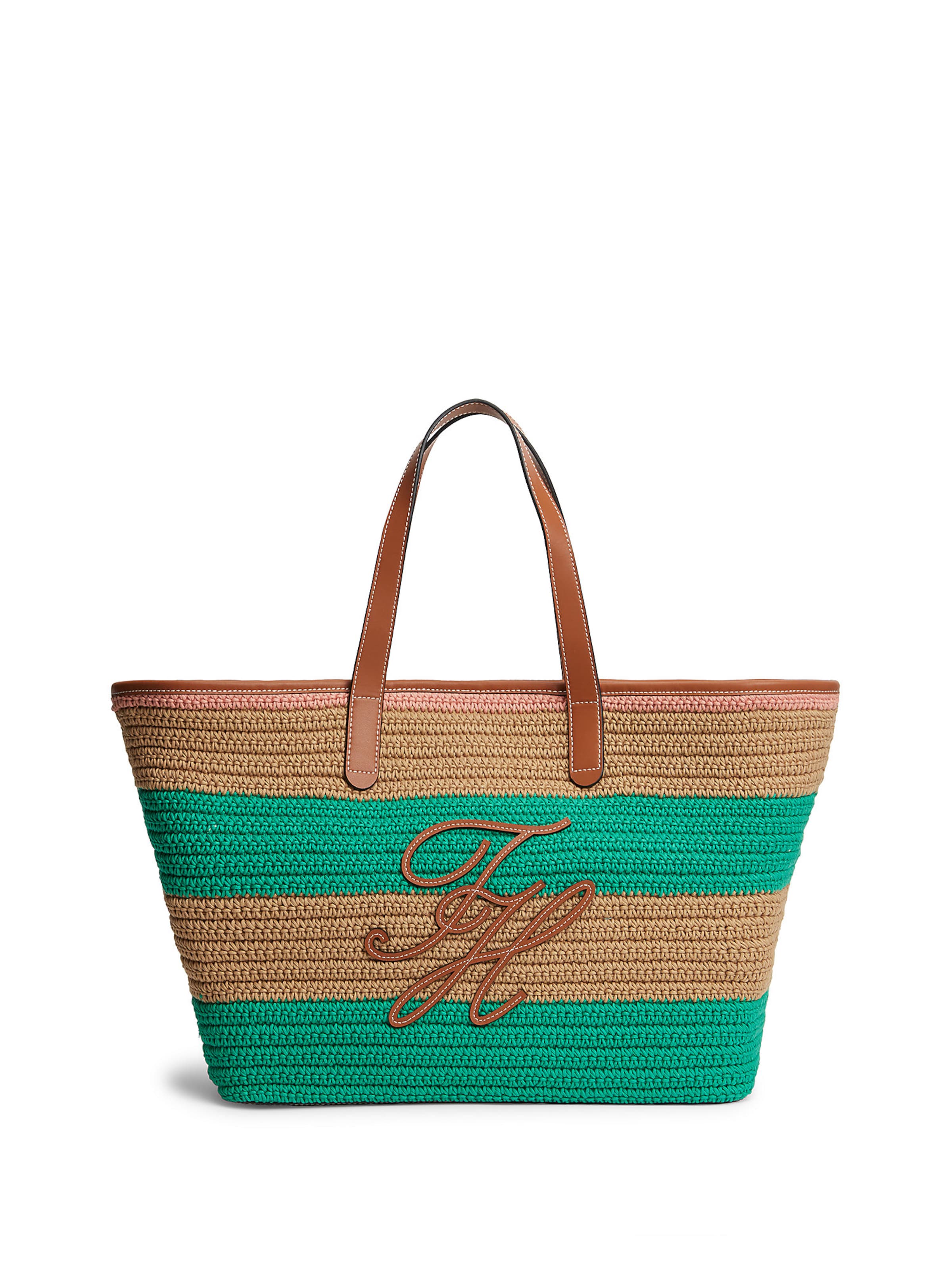 Cabas TOMMY HILFIGER en vert : devant