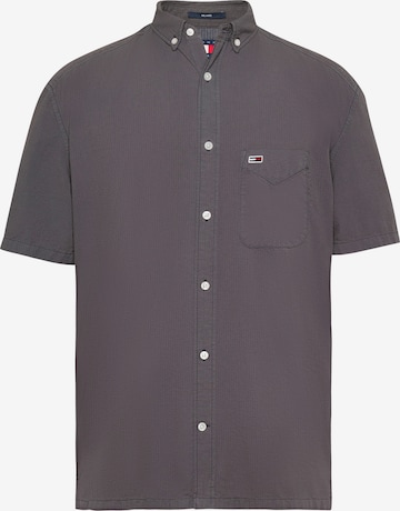Coupe regular Chemise Tommy Jeans en noir : devant