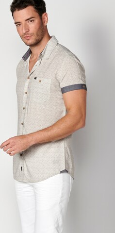 KOROSHI - Regular Fit Camisa em cinzento