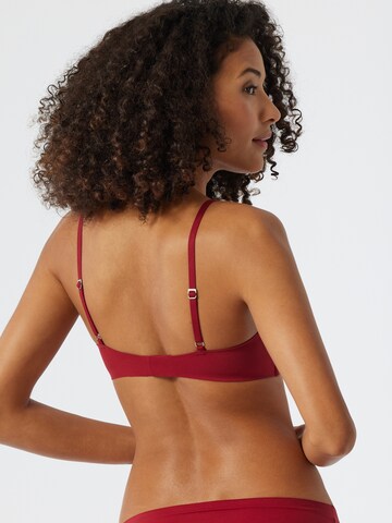 SCHIESSER Regular Bra 'Invisible Soft' in Red