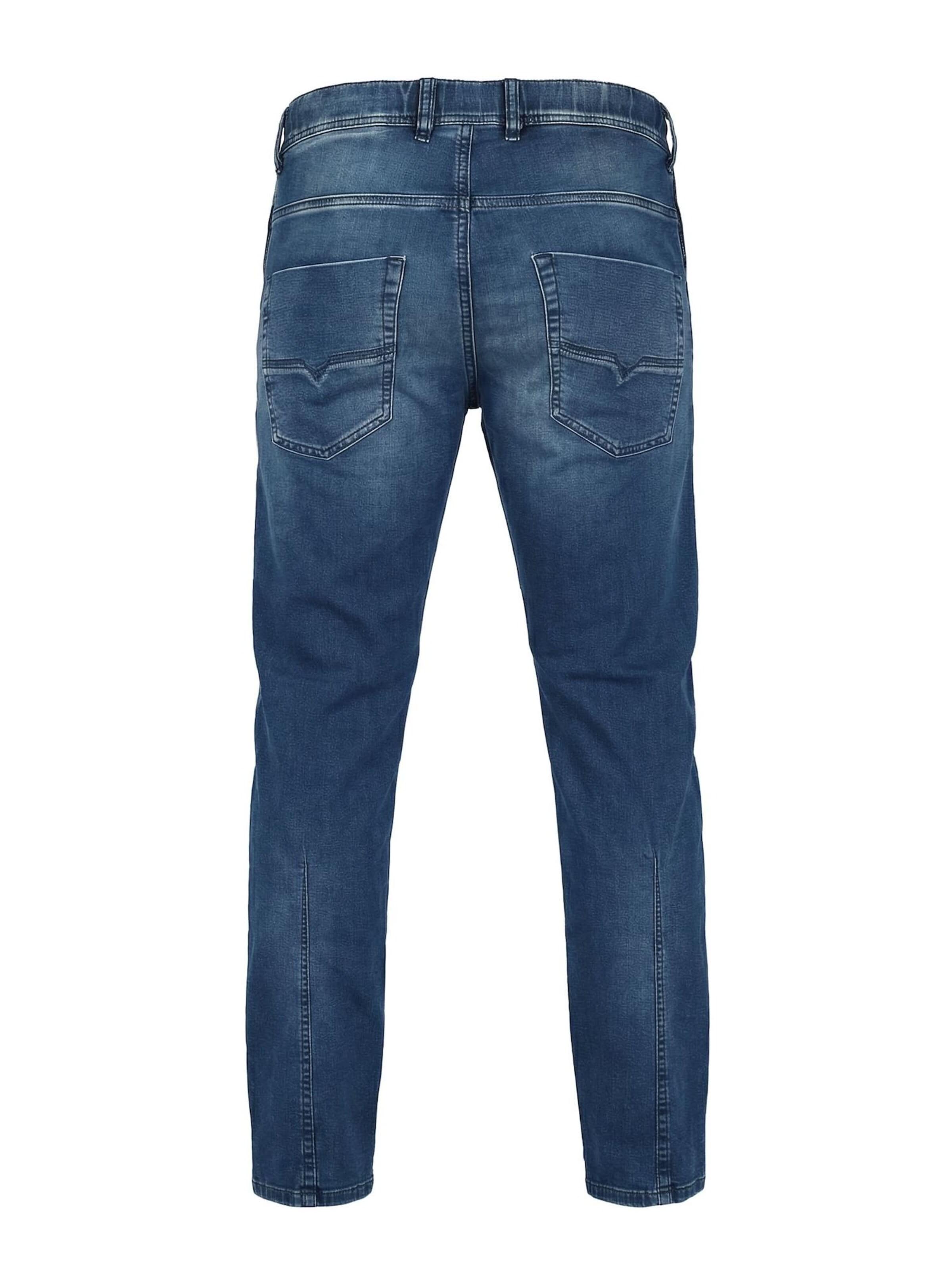 DIESEL Zwężany krój Jeansy '2030 D-KROOLEY JOGGJEANS Superstretch & Supersoft' w kolorze niebieski